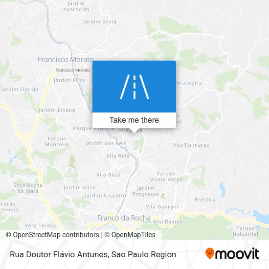 Rua Doutor Flávio Antunes map