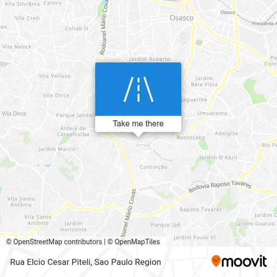 Rua Elcio Cesar Piteli map