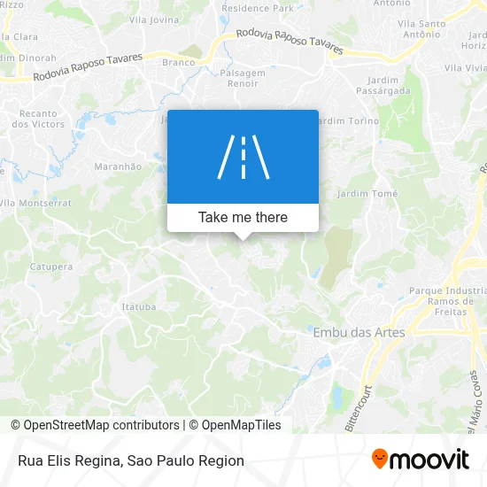 Rua Elis Regina map