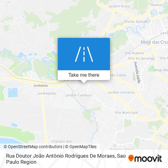 Rua Doutor João Antônio Rodrigues De Moraes map