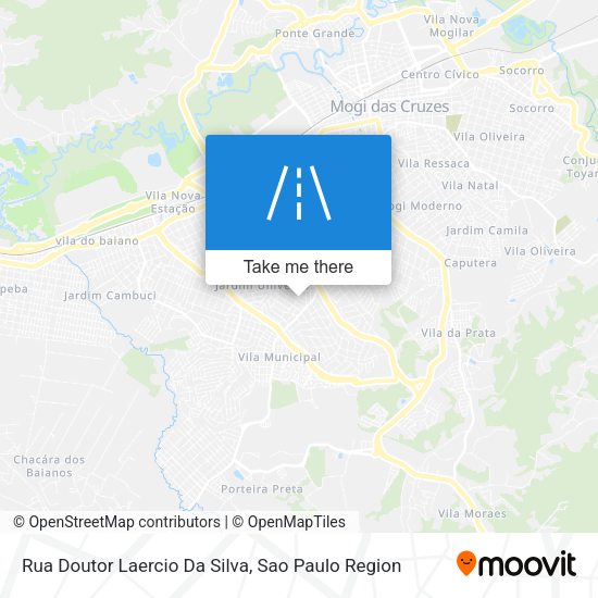 Rua Doutor Laercio Da Silva map
