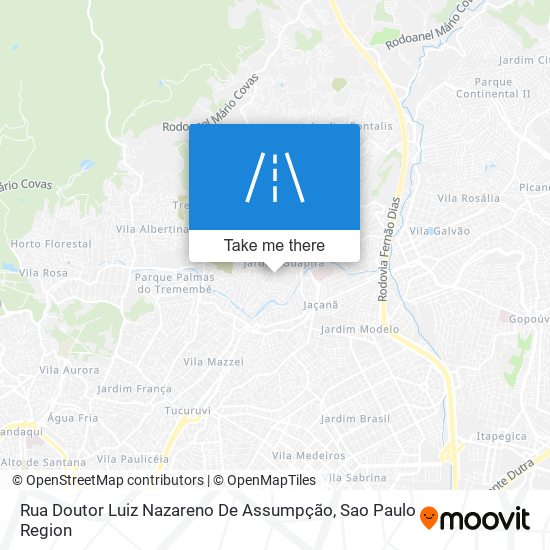 Mapa Rua Doutor Luiz Nazareno De Assumpção