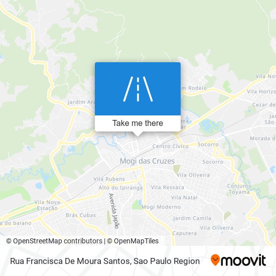 Mapa Rua Francisca De Moura Santos