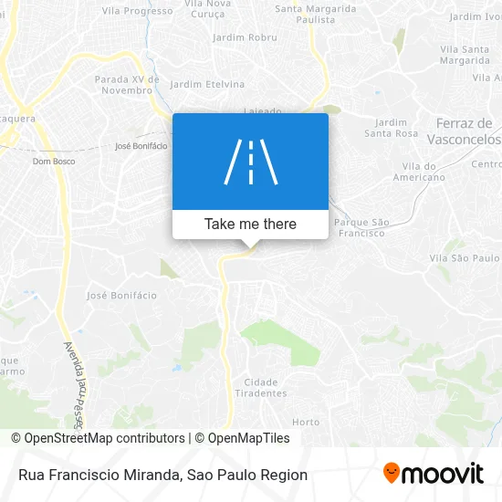 Rua Franciscio Miranda map