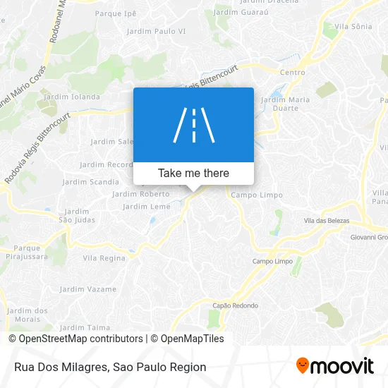 Rua Dos Milagres map