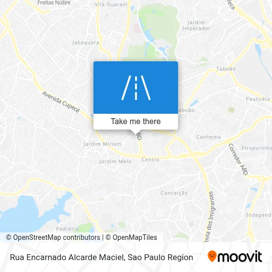 Rua Encarnado Alcarde Maciel map