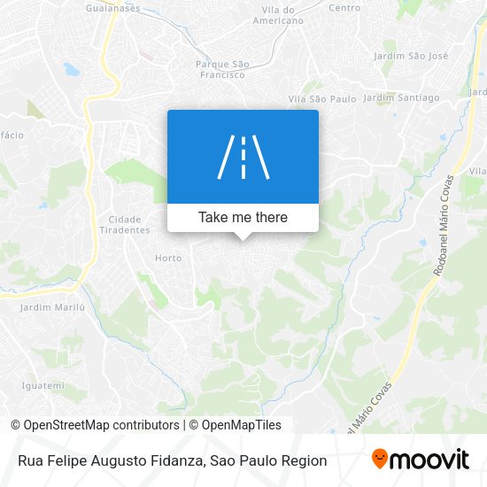 Rua Felipe Augusto Fidanza map