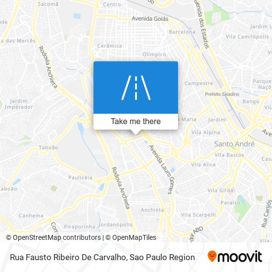 Rua Fausto Ribeiro De Carvalho map