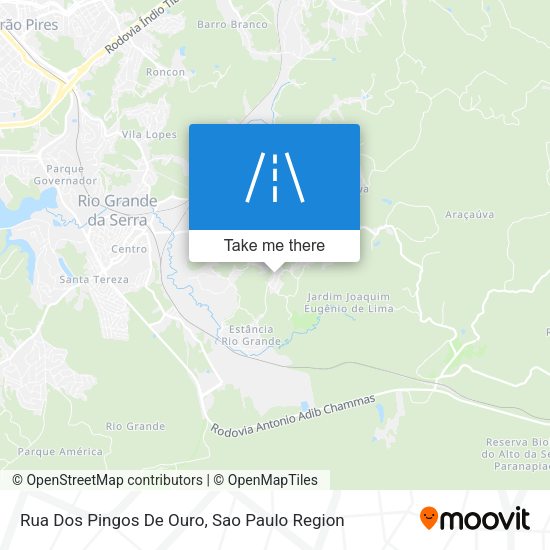 Rua Dos Pingos De Ouro map