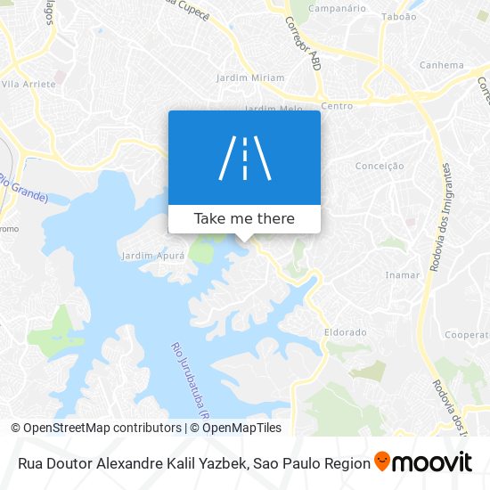 Mapa Rua Doutor Alexandre Kalil Yazbek