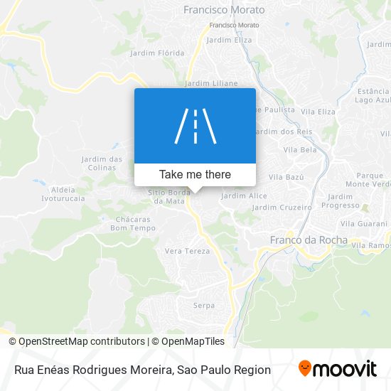 Mapa Rua Enéas Rodrigues Moreira