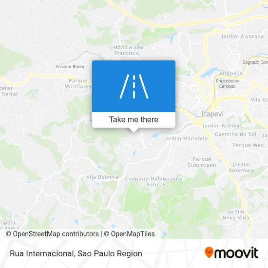 Rua Internacional map