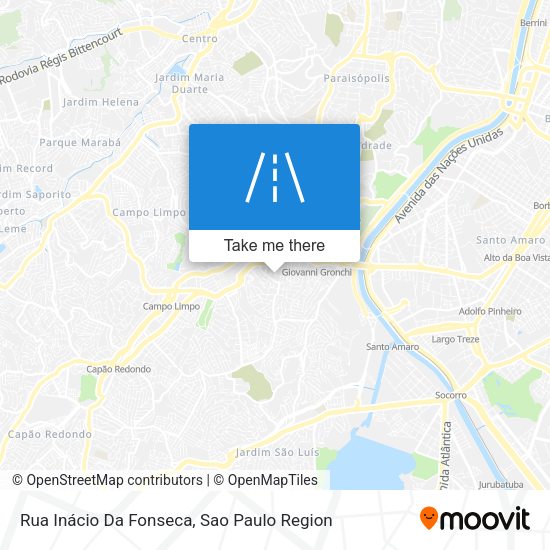 Rua Inácio Da Fonseca map
