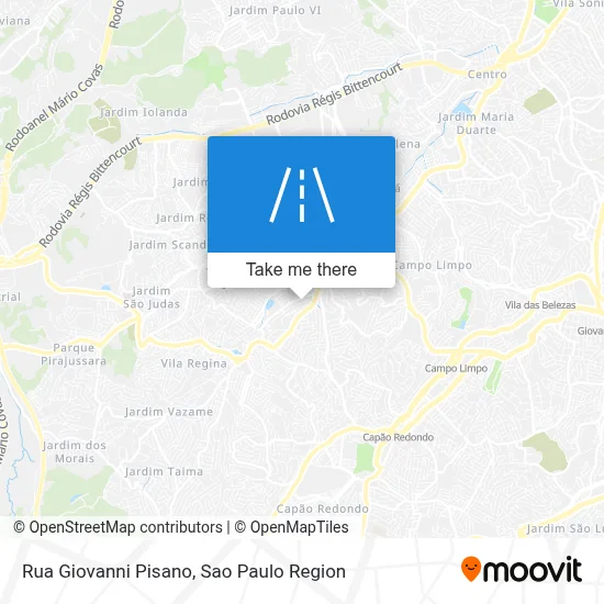 Rua Giovanni Pisano map