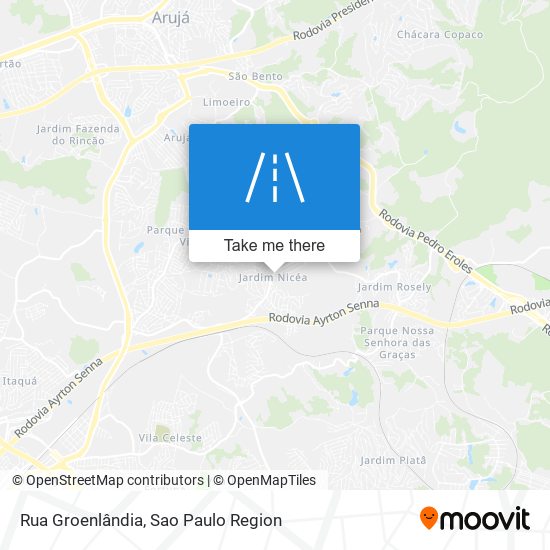 Mapa Rua Groenlândia