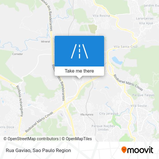 Rua Gaviao map