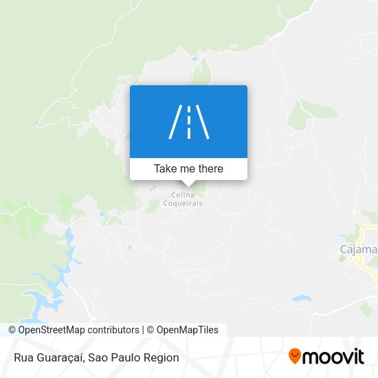 Rua Guaraçaí map