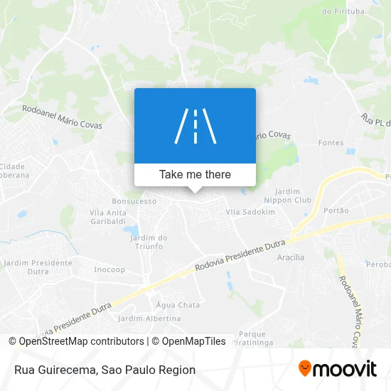 Rua Guirecema map