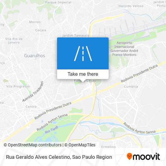 Rua Geraldo Alves Celestino map