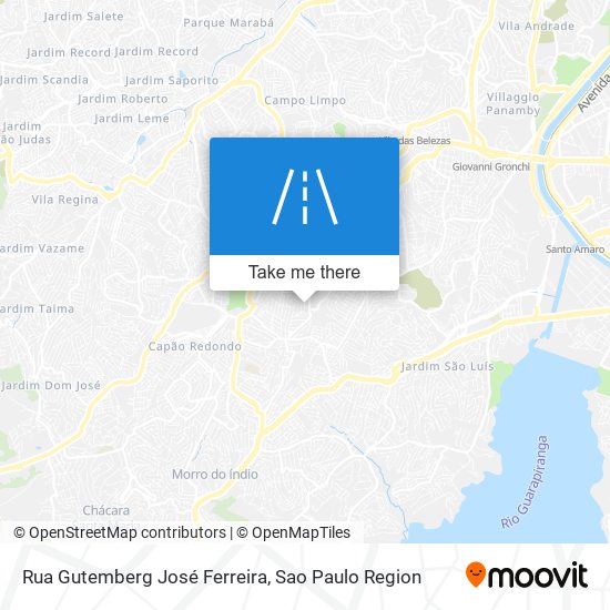 Rua Gutemberg José Ferreira map