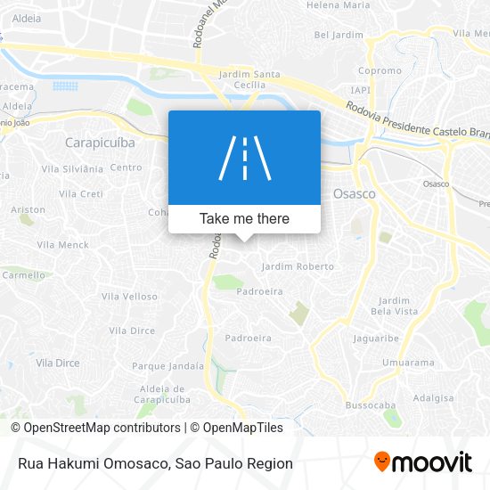 Rua Hakumi Omosaco map