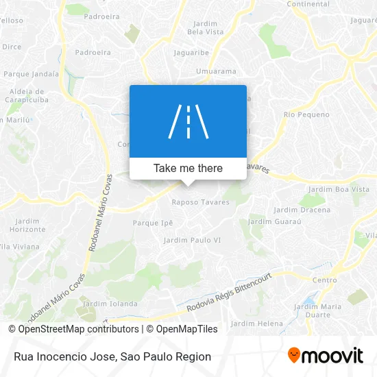 Rua Inocencio Jose map
