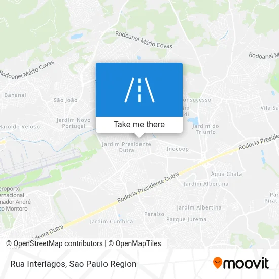 Rua Interlagos map