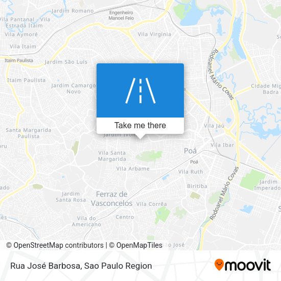 Rua José Barbosa map