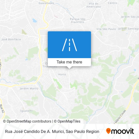 Rua José Candido De A. Murici map