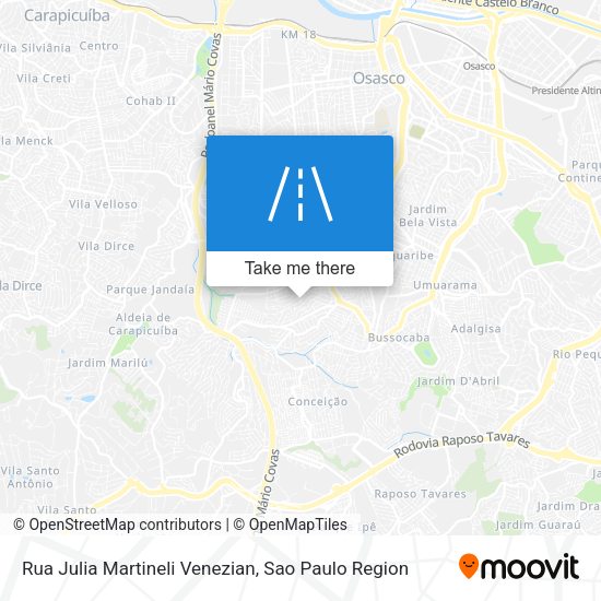Rua Julia Martineli Venezian map