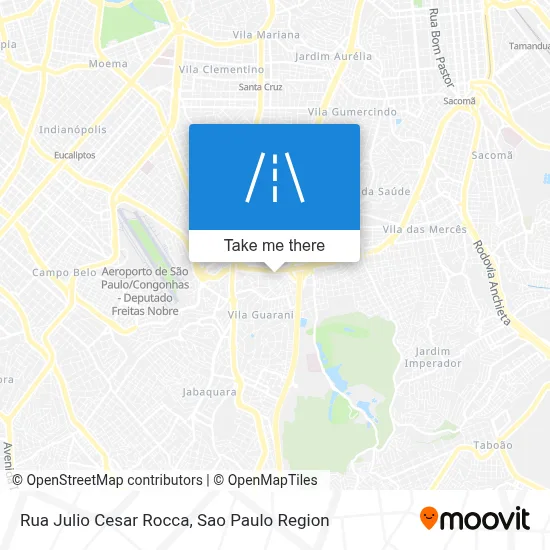 Rua Julio Cesar Rocca map