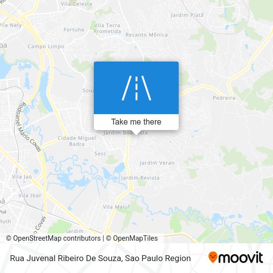 Rua Juvenal Ribeiro De Souza map
