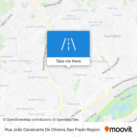 Rua João Cavalcante De Oliveira map