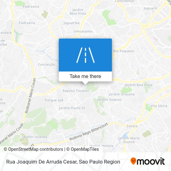 Rua Joaquim De Arruda Cesar map