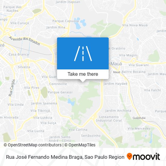 Rua José Fernando Medina Braga map