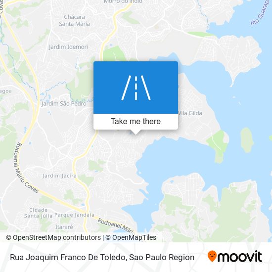 Mapa Rua Joaquim Franco De Toledo