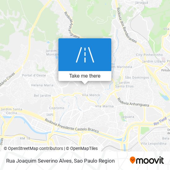 Mapa Rua Joaquim Severino Alves