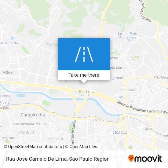 Rua Jose Camelo De Lima map