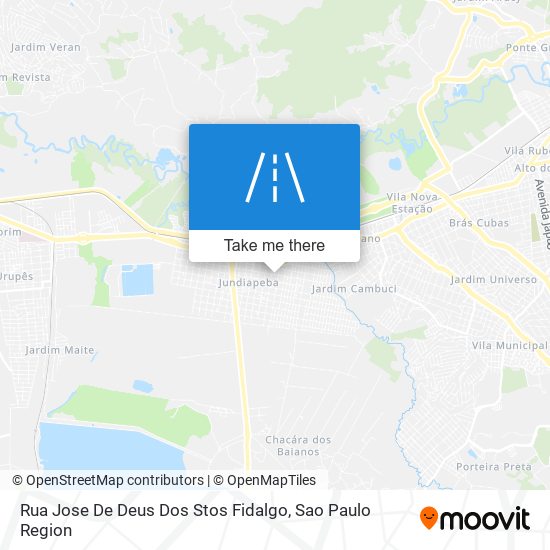 Mapa Rua Jose De Deus Dos Stos Fidalgo