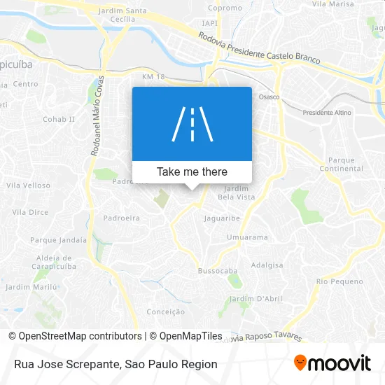 Rua Jose Screpante map