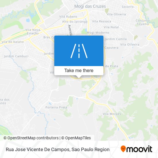 Rua Jose Vicente De Campos map