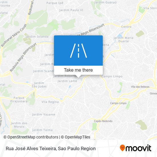 Mapa Rua José Alves Teixeira