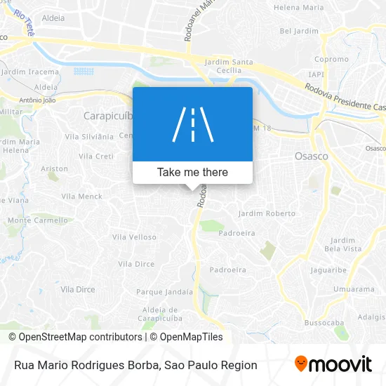 Rua Mario Rodrigues Borba map