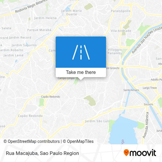 Rua Macajuba map
