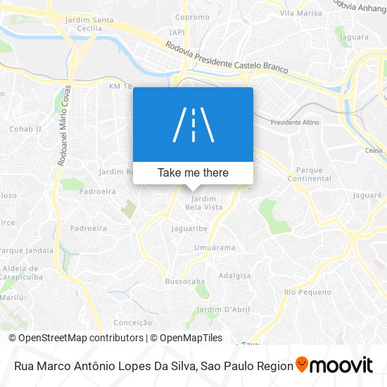 Rua Marco Antônio Lopes Da Silva map