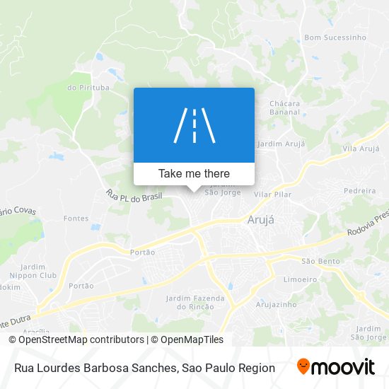 Rua Lourdes Barbosa Sanches map