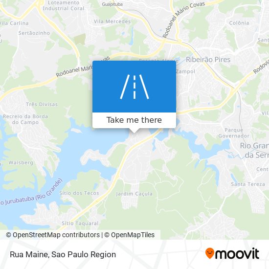 Mapa Rua Maine