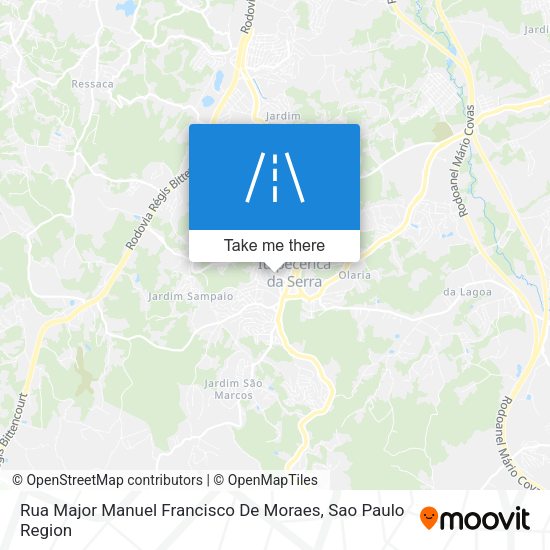 Rua Major Manuel Francisco De Moraes map