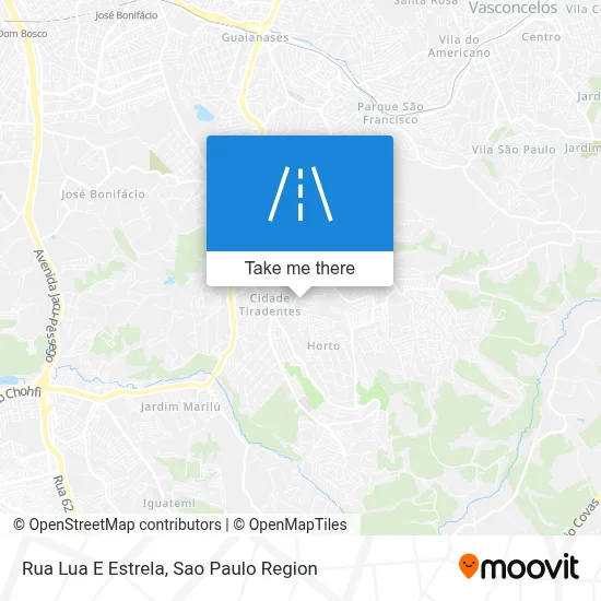 Rua Lua E Estrela map