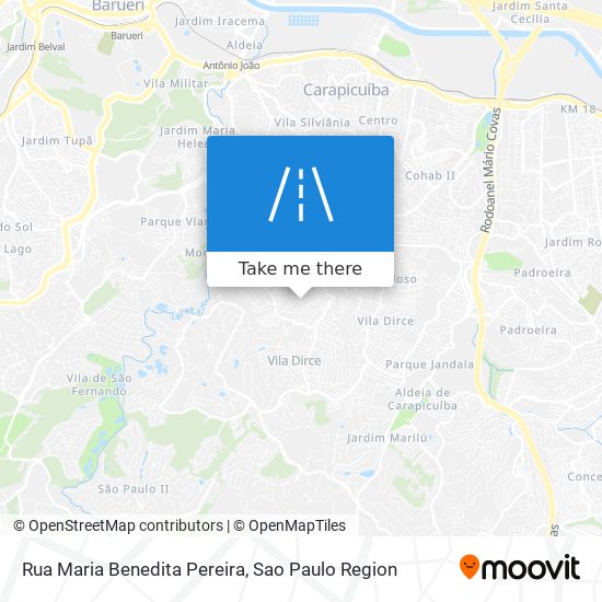 Mapa Rua Maria Benedita Pereira